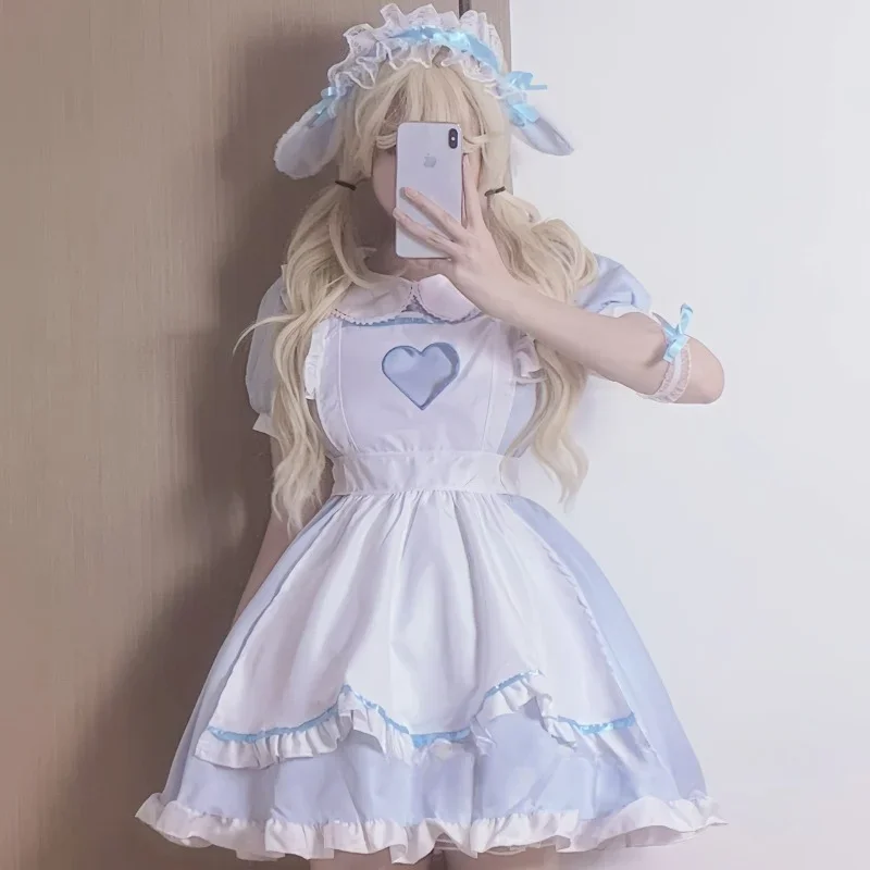 Sweet Doggy Maid Cosplay Kleid Damen Plus Size Kawaii Anime Bunny Halloween Lolita Party Dress 3