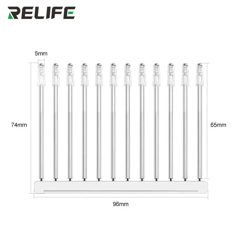 48pcs RELIFE RL-094 Camera Lens Dust Removal Stick Strong Adhesion For Phone Repair Cleaning Tool