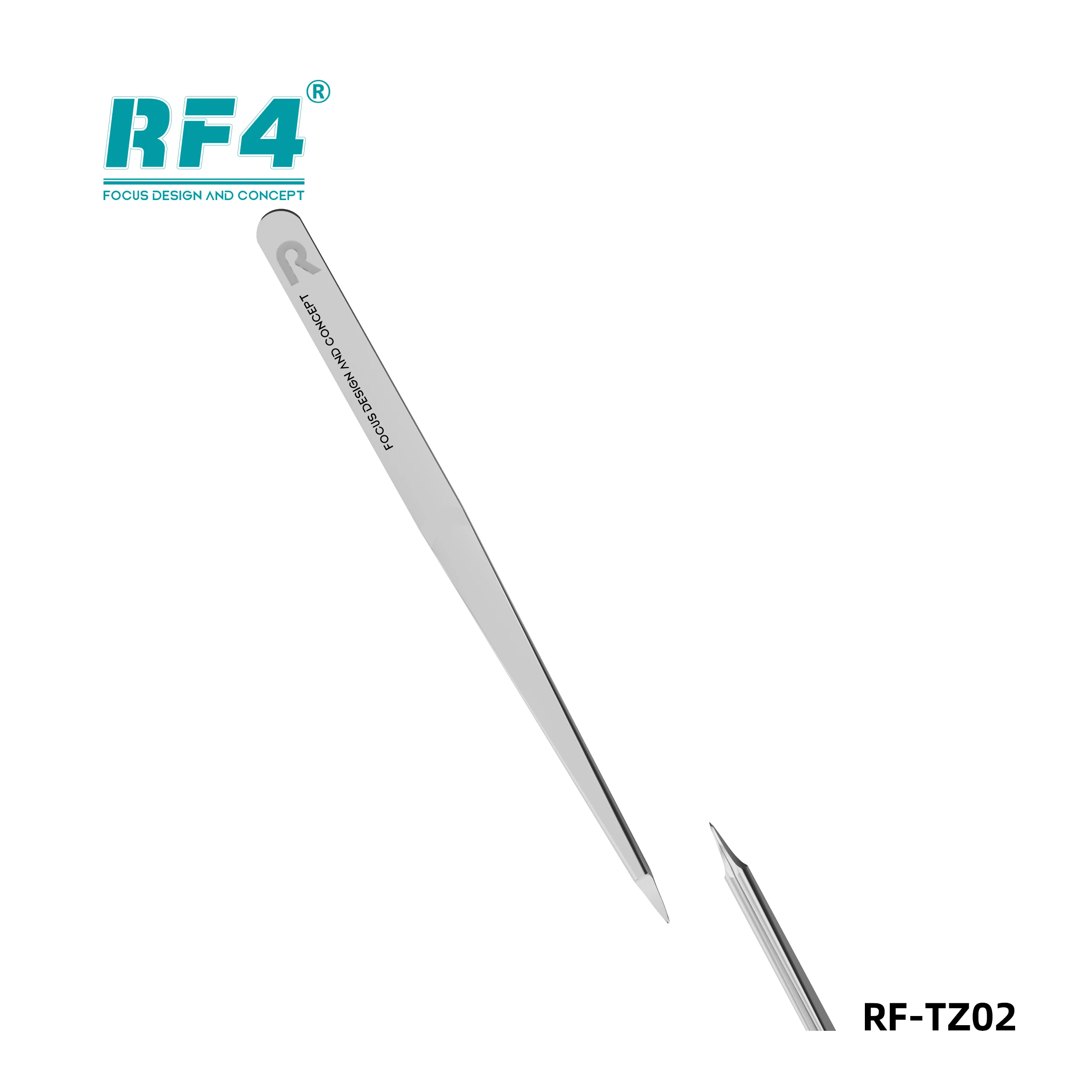 RF4 RF-TZ02 hand polished jumper tweezers high precision mobile phone repair flying lead motherboard chip repair hand tools
