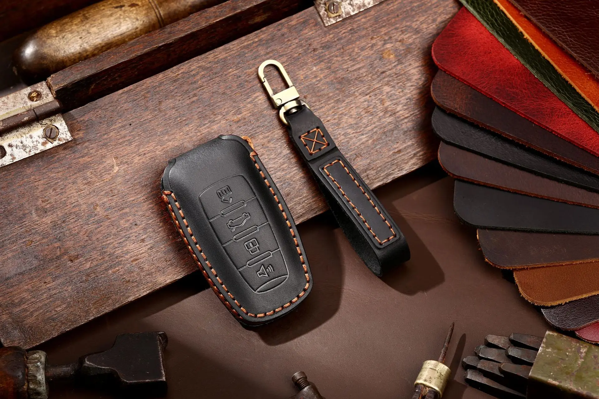 Custodia per chiave auto 3 4 pulsanti per Great Wall Haval Jolion 2022 H6 H7 H4 H9 F5 F7 F7X F7H H2S GMW Dargo Shell Fob accessori 19 10.JPG