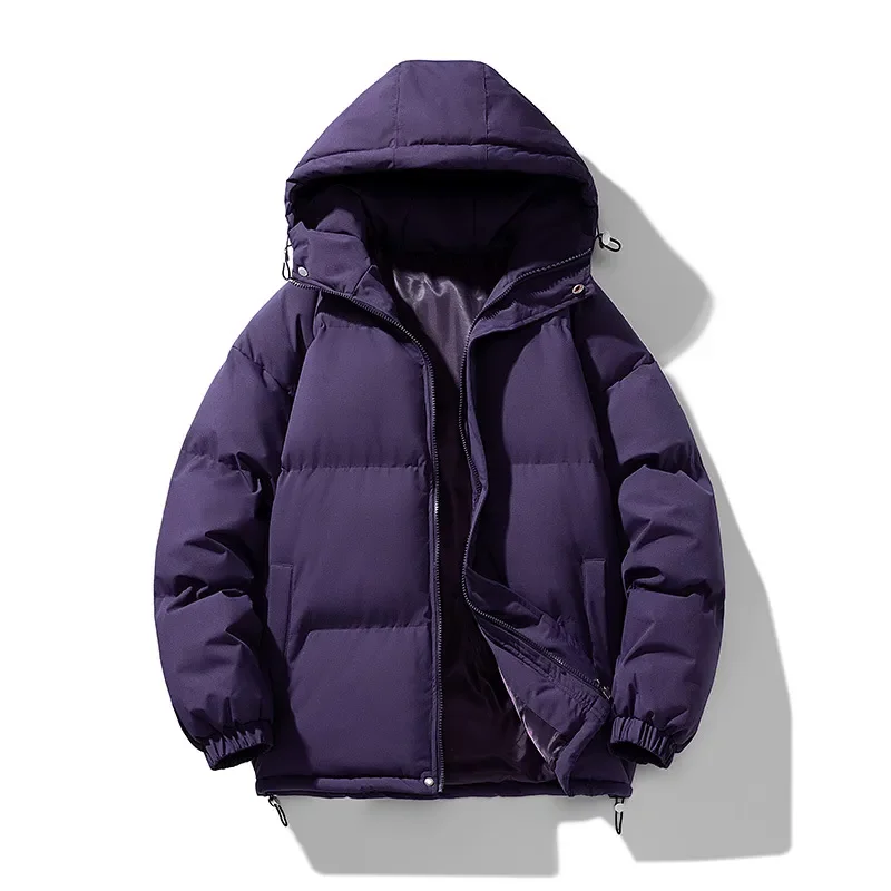 New Winter Furcoat Men's Cotton-padded Coat Puffer Fish Jacket Outdoor Hooded Jacket Casual Windbreaker Thick Warm Jacket Jacket