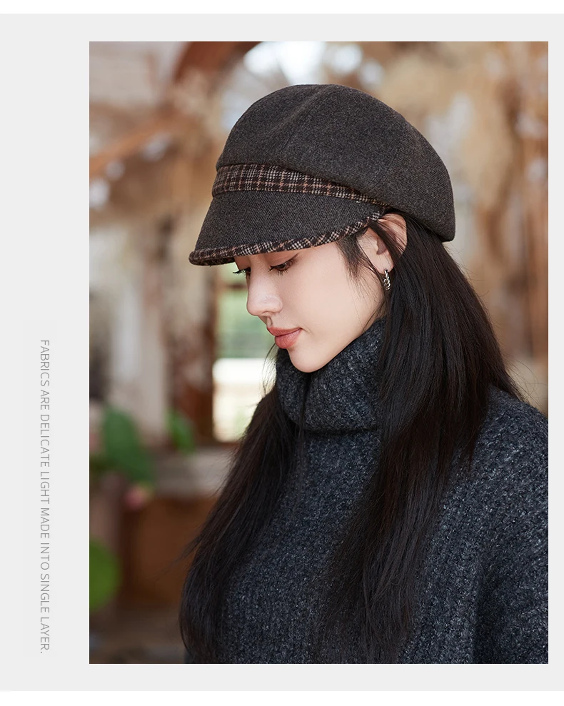 Unisex Autunno Inverno Newsboy Uomo E Donna Caldo Tweed Cappello Ottagonale Per Uomo Detective Cappelli Retro Coppole Chapeau_voghion.com
