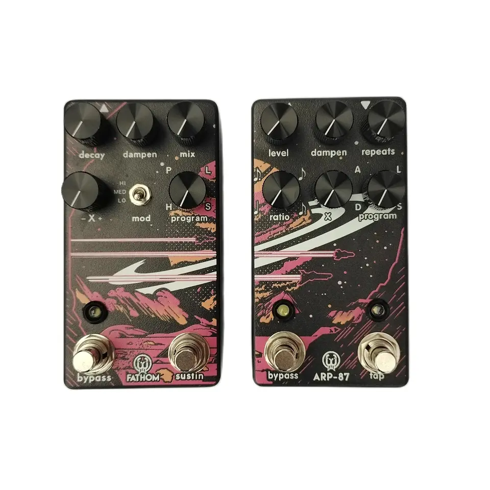 Xiao 1:1 Pedals Walrus Audio Fathom Multi Reverb and Arp-87 Delay