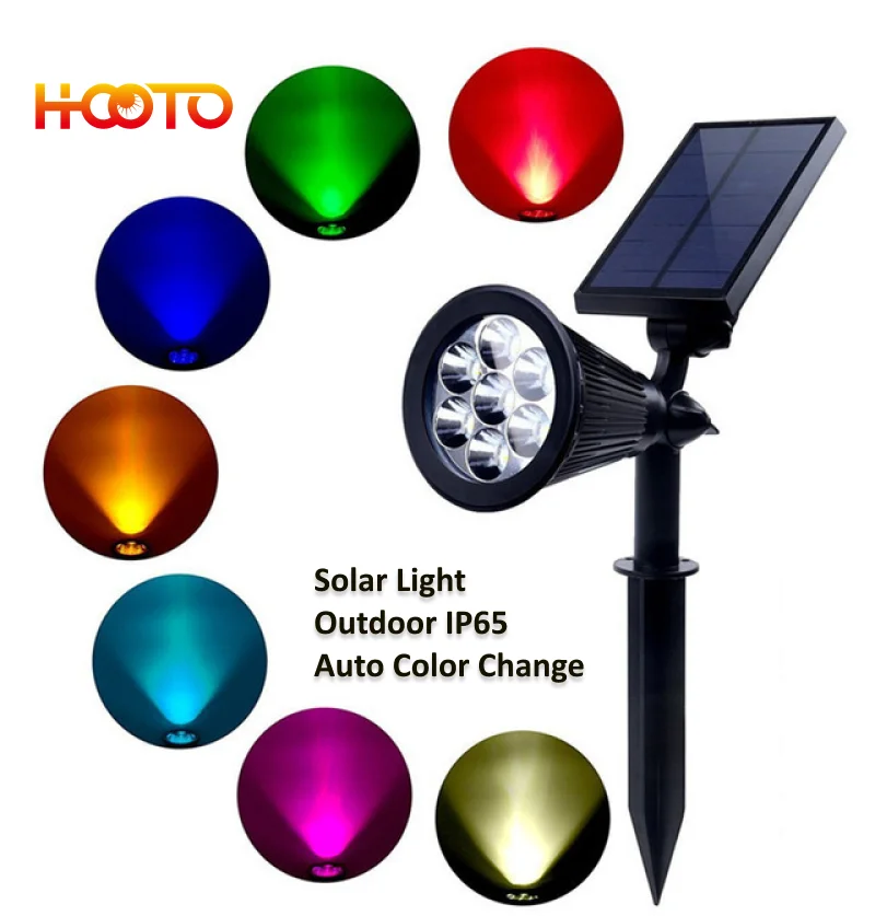 

HOOTO Waterproof IP65 Outdoor Garden LED Solar Light Super Brightness Garden Lawn Lamp Landscape Spot Lights