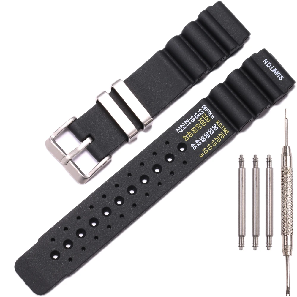 Versatile Resin Strap for Sports Diver Watches - Available in Multiple Sizes