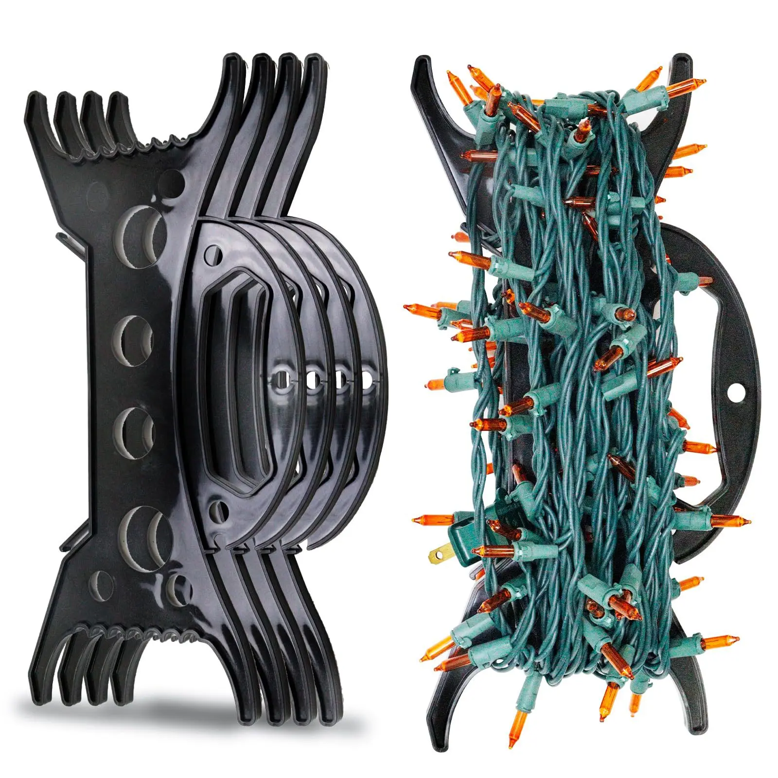Extension Cord Holder Wind Up Cord Storage Reel Extension Lights Organizer Cables Storage Rack For Christmas Tree Light