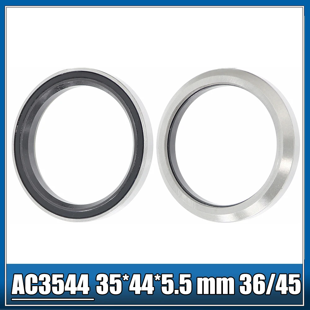 AC3544 AC3344 Bike Headset Bearings 2Pcs 35*44*5.5 33*44*6 MM 36/45 Degree Chrome Steel Tapered Upper Lower ACB is44 Bearing Set