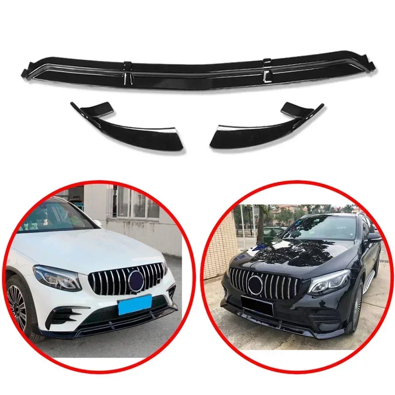 

Передняя губа для Mercedes Benz GLC X253, W253, C253, COUPE, GLC200, GLC260, GLC300 2016-2020