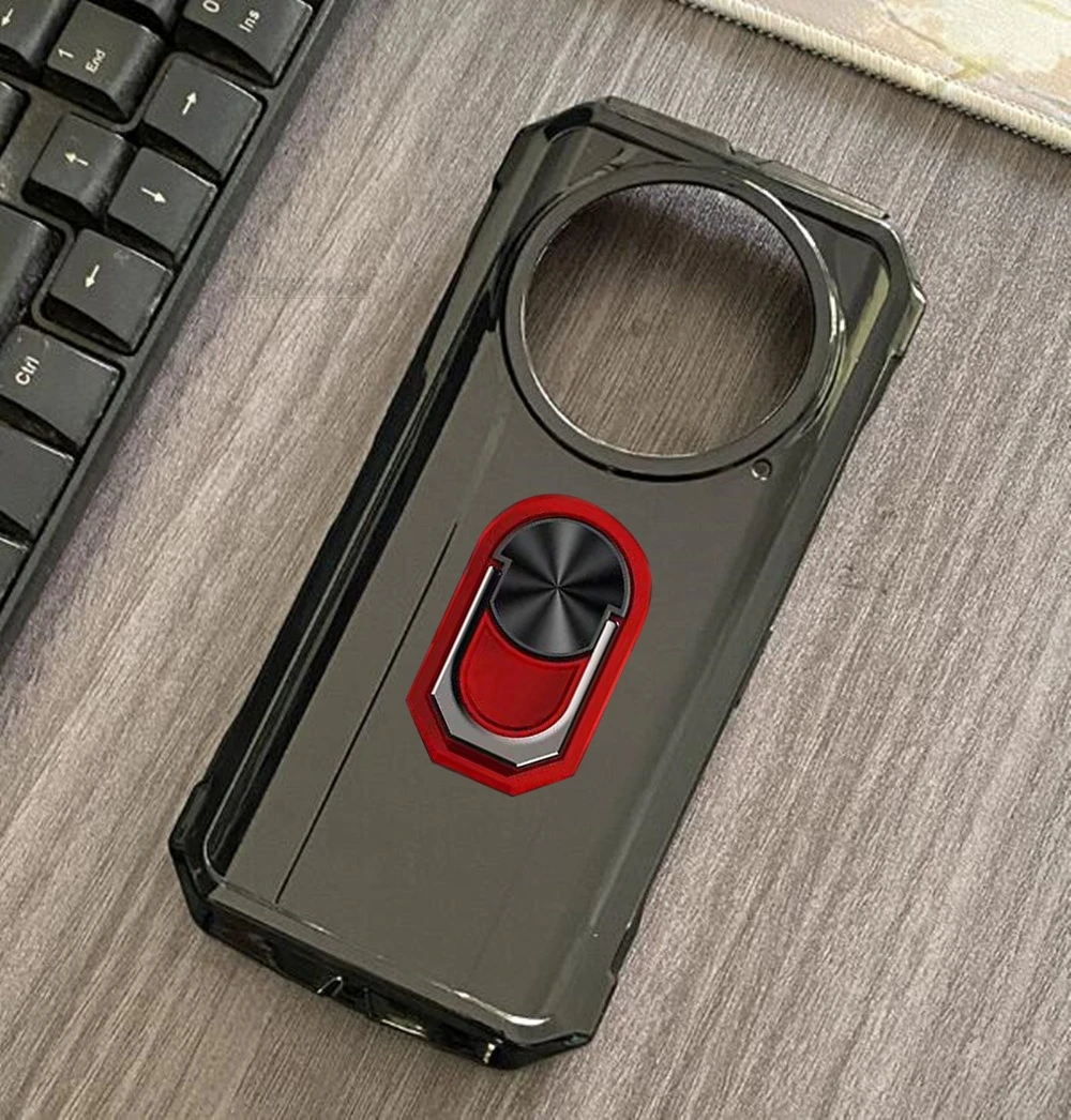 Enhanced Soft TPU Silicone Ring-Grip Case with Bracket