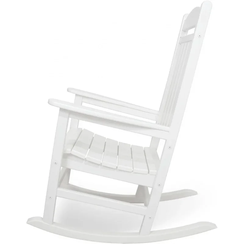 POLYWOOD R100WH Presidential Rocking Chair, White