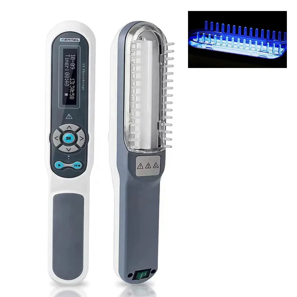 

Portable lamp KERNEL 4003 uvb lamps for vitiligo psoriasis medical CE 9W 311nm light therapy good curative phototherapy