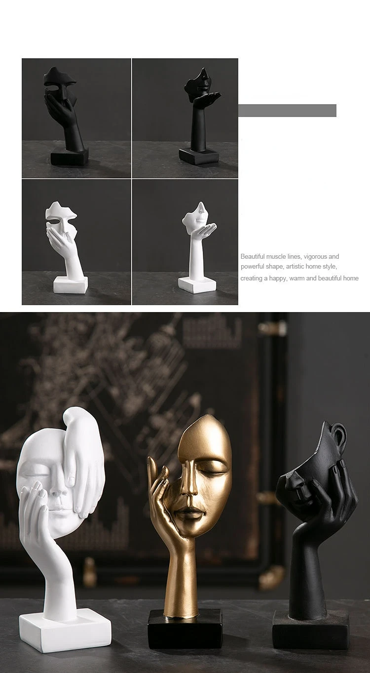 Thinking figures-abstract-statue-futuristic-art-craftsmanship-resin -by-qwox-shop-com