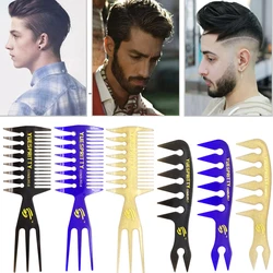 Wide Tooth Hair Comb Plastic Pro Men Classic Brush Large Teeth Styling Tool Hair Care Styling Tool Salon Barber Accessories