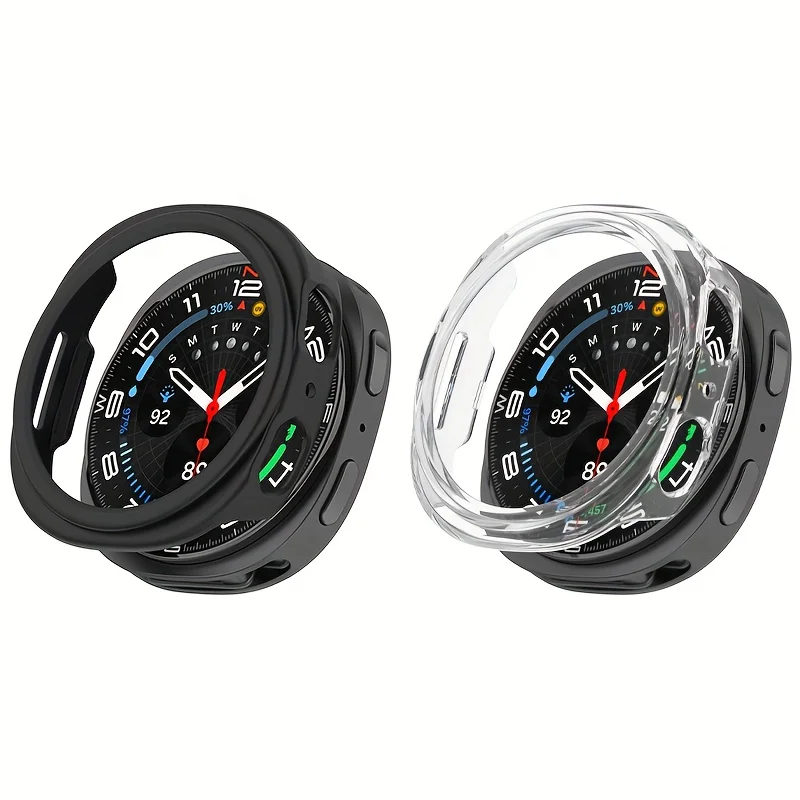 Set of 2 Matte Hard Protective Cases for Smartwatch - Hollow Out Design