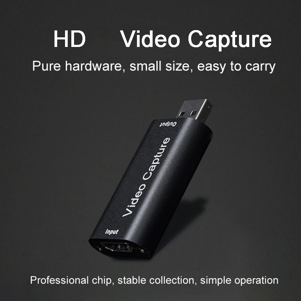 4K HDMI-Compatible Video Capture Card Streaming Board Capture USB 3.0 1080P Card Grabber Recorder Box for PS4 Game DVD Camera