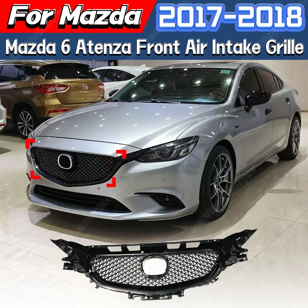For Mazda 6 Atenza 2017 2018 Front Bumper Black Racing Model Air Intake ...