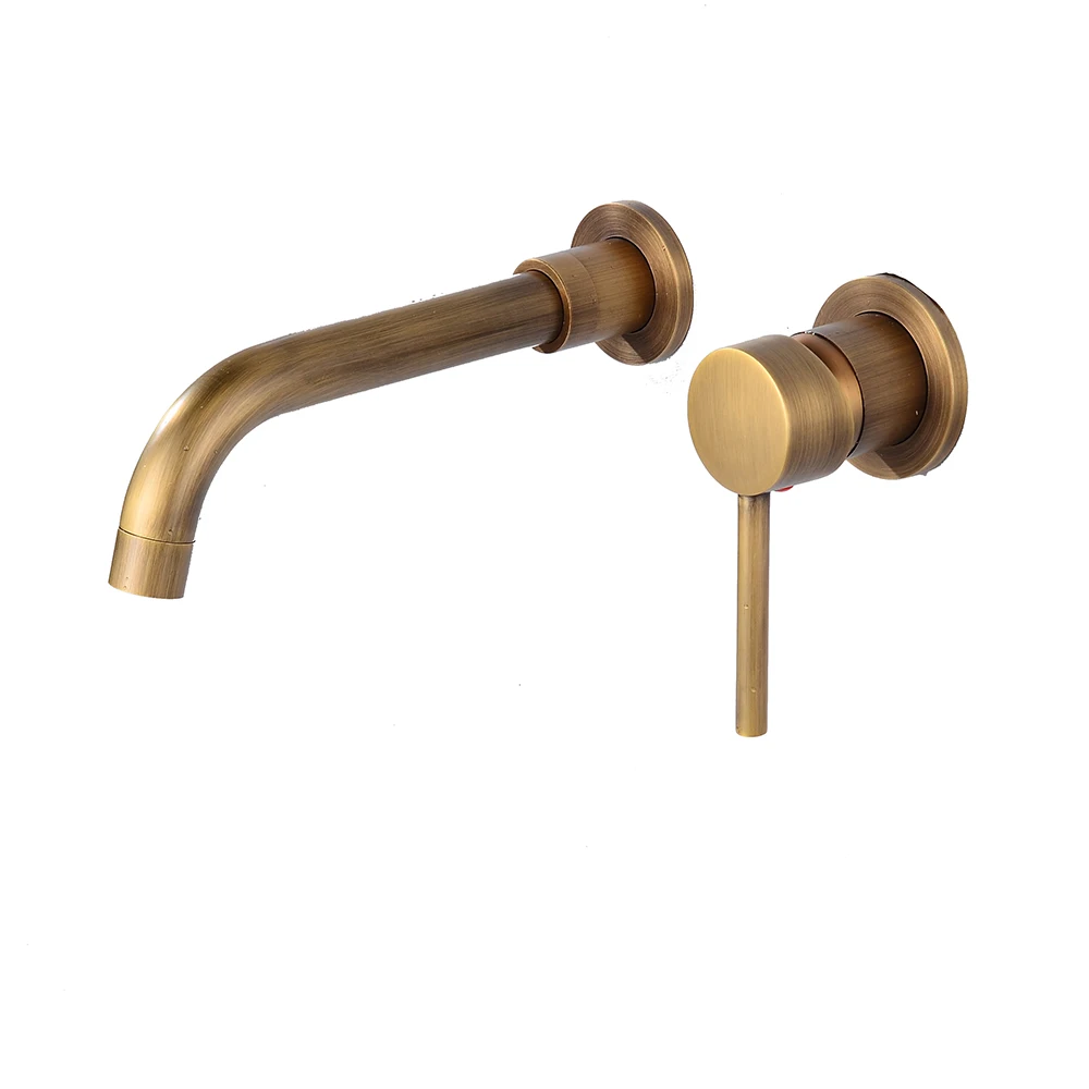 1 Handle Shower Tap Control Valve Brass Bath Mixer Faucet Hot & Cold Wall Mount 