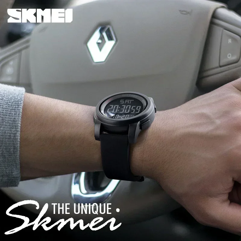 SKMEI 1257 reloj hombre Sport Watch Men Alarm Clock 5Bar Waterproof Watches Multifunction Digital Watch 4