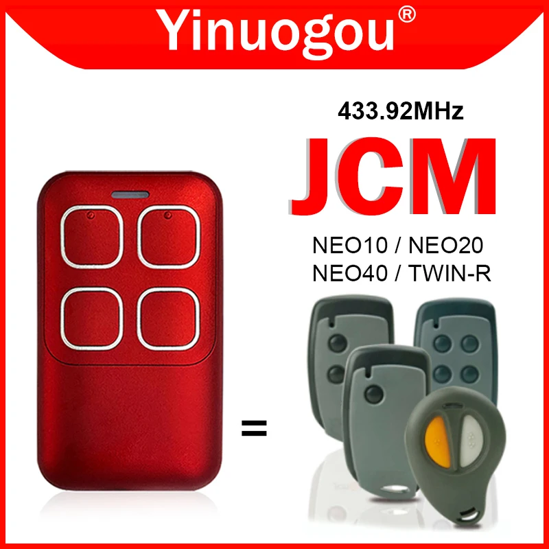 Jcm Neo10 Neo20 Neo40 Twin-R Duplicatore Di Telecomando Per Porta Del Garage 433.92Mhz Rolling Code Jcm Telecomando Apriporta Per Garage