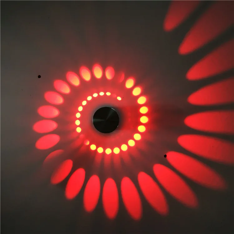 Creative Led Wall Lamp Colorful Lighting Spiral Effect Light Spiral Hole Led Modern Wall Lights For Indoor Bar KTV Decoration art deco wall lights Wall Lamps