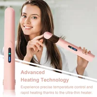 AA20-Riffeur de cheveux sans fil-rechargeable USB, chauffage rapide, batterie de grande capacité, Mini fer à friser Portable pour les femmes 2