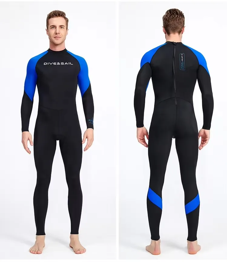 Männer Lycra UPF50+ Tauchhaut Neoprenanzüge Rash Guard Ganzkörper UV-Schutz zum Tauchen Schnorcheln Surfen Speerfischen Sporthäute – Detail 9