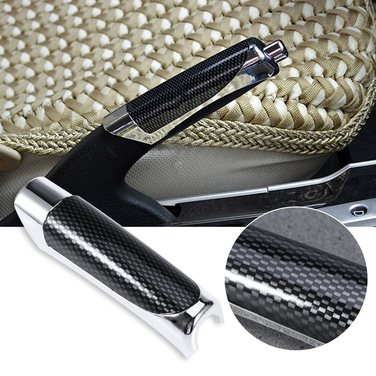 

Hand Brake Grips Handbrake Cover Auto Supplies Cars Personality Accessory Styling
