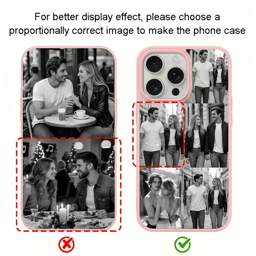 Personalized Magnetic Photo Phone Case - Custom Couples Design