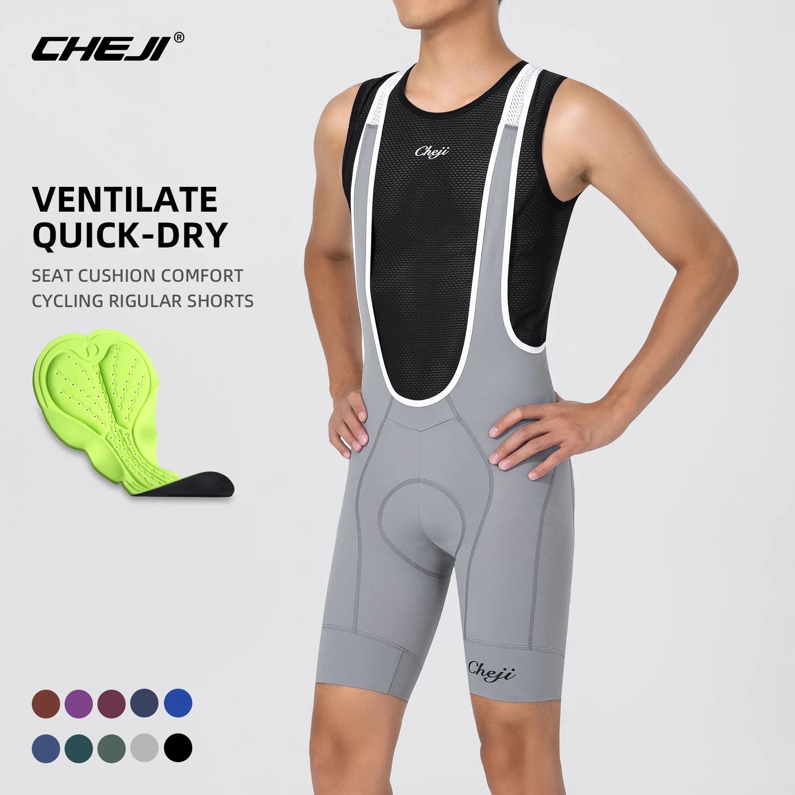 CHEJI 2024 New Cycling Bib Shorts Men's Bike Bicicletas Ciclismo