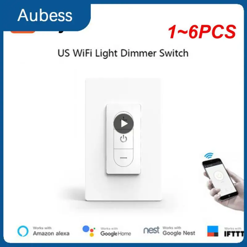 

1 ~ 6 шт., электрический переключатель с регулируемой яркостью, Wi-Fi