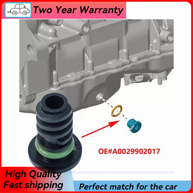 A002990 002990 Rubber Ring Engine Oil Pan Drain Screw Plug Plastic 1/10/100pcs For Mercedes-Benz C63 AMG S550 S550E