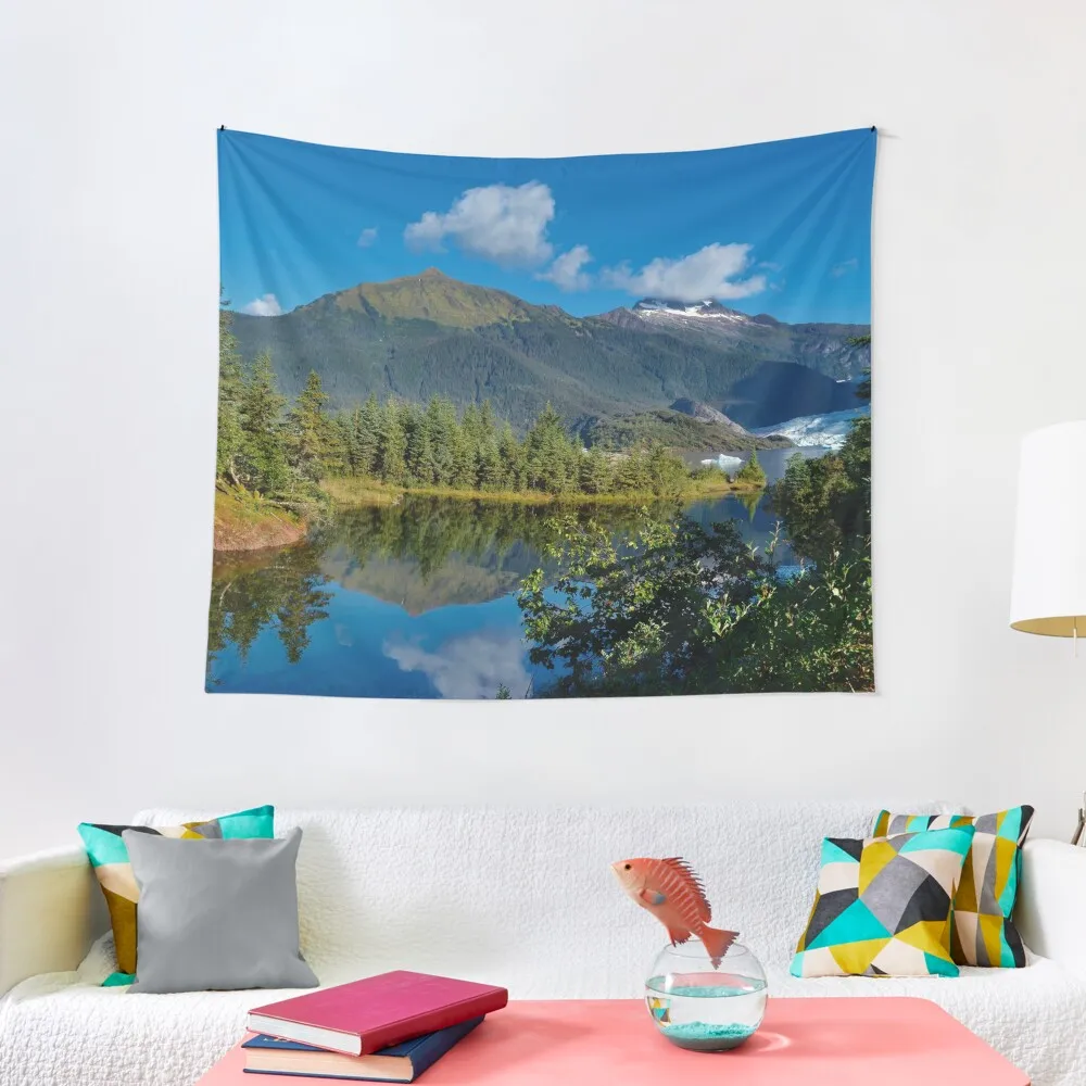 

Alaska - Mendenhall Glacier Tapestry Room Aesthetic Wall Decor Hanging Room Decorating