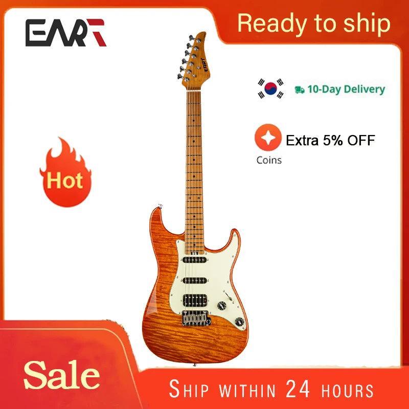 

EART Electric Guitars High Quality NK-C3(N) Standard ALV HSS Set Pickups Stainless Steel 22F Fret Guitars