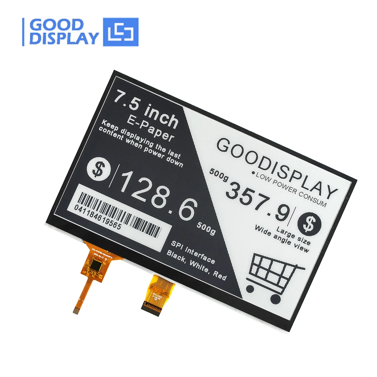 Goodisplay-raspberry pi E-ink Screen 7.5 e Paper Display com Touch Screen Gdey075t7-t01 Fabricante - Imagem 6