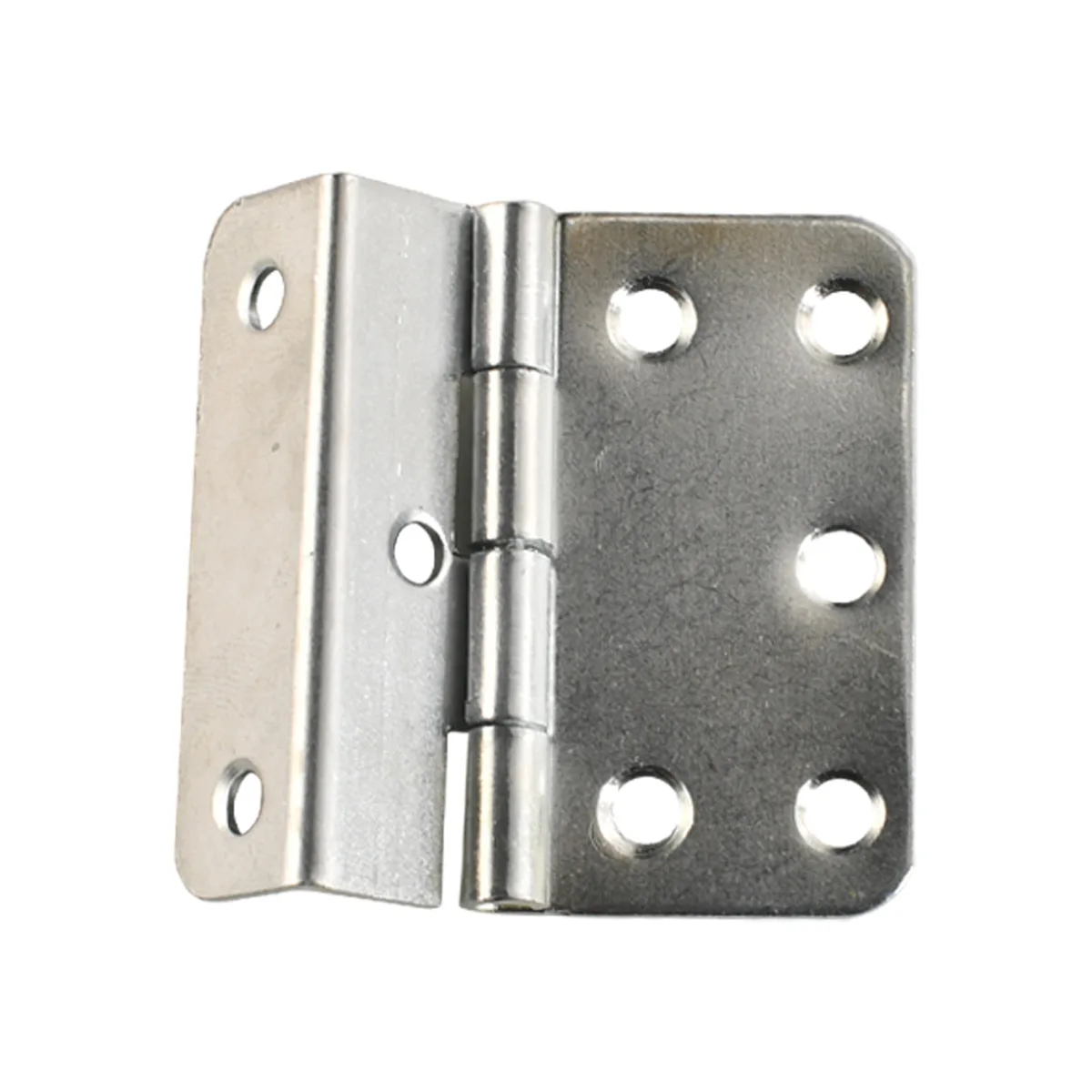 Stainless Steel Hinges Door Hinges Chinese Style Folding Hinge Iron Three Fold Hinge 50mm Clip 11 Plate Iron Box Cabinet Wooden Box Mirror Cabinet