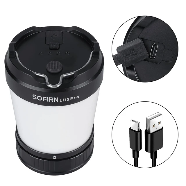 Sofirn LT1S USB C 21700 Rechargeable Camping Light Powerful Torch Portable  Emergency Lantern 2700K-6500K with Reverse Charging
