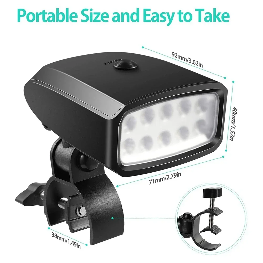 Outdoor Grill Lights Portable BBQ Lights 360 Rotatable 10 Super Bright LED Clamp Mount Fits Grill Handle