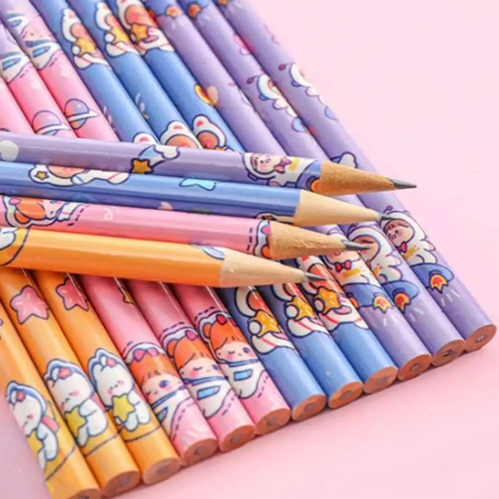 1 Set 4 Stück Cartoon Space Astronaut HB Schreibwaren Schule Bürobedarf Student Geschenk Preis Kreative Kawaii Bleistift – Detail 9