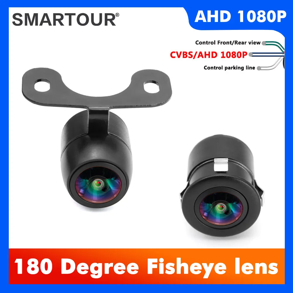 

Waterproof Car Rear View Camera 12V Night Vision Auto Reverse Parking Front View Camera Wide Angle Parking Assistance AHD Camera