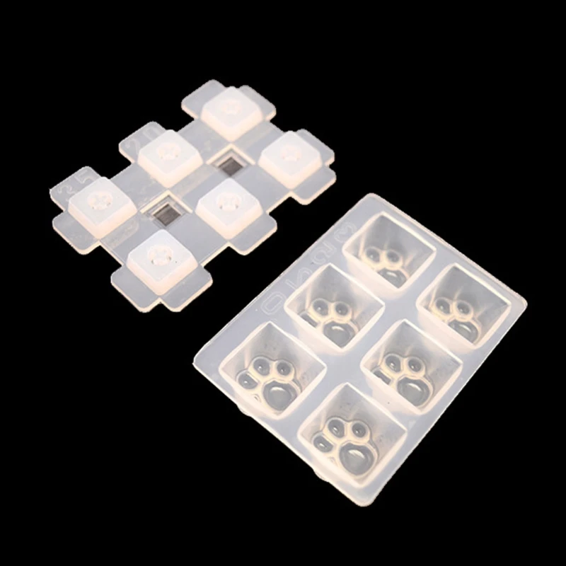 E0BF for Cherry MX Mechanical Gaming Keyboard Epoxy Resin Mold Computer PC Pet Paw Keycaps Silicone Molds