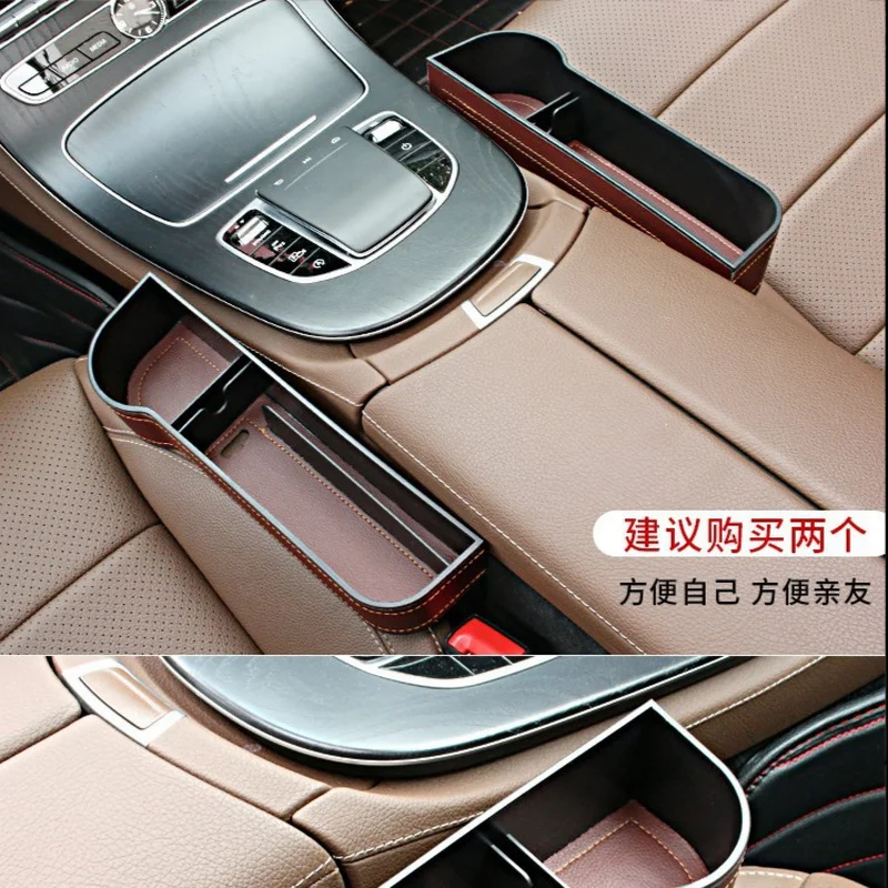 

Car Seat Gap Storage Box Seat Side Filler Pocket Catcher Phone Bottle Cups Holder Multifunctional Organizer for Car Accessories