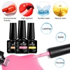 9Pcs/Set Gel Nail Polish Popular Colors Pink Red Black In Autumn Semi Permanent Soak Off UV LED Nail Art Gels Nail Varnish 5