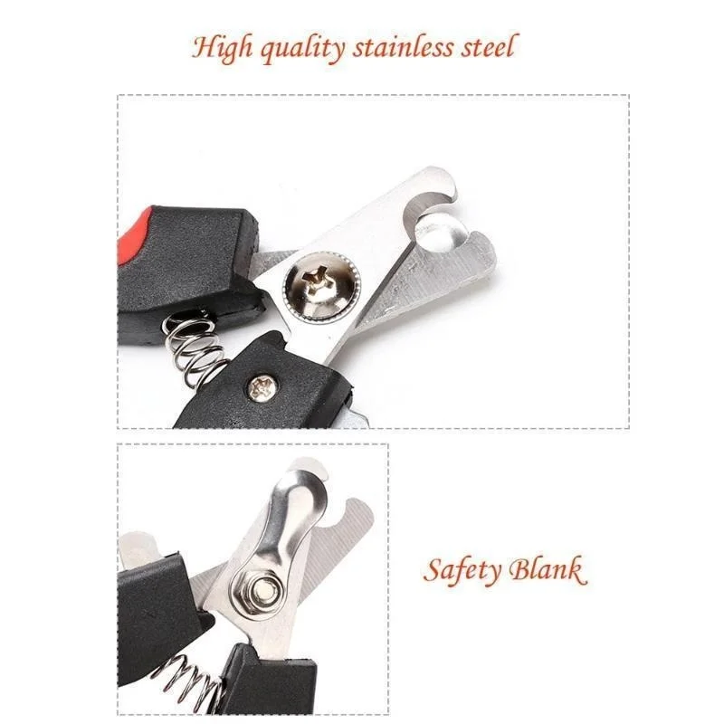 Must-Have Professional Grooming Tool: High-Quality, Durable, and Essential Stainless Steel Cat and Dog Nail Clipper-Precise Pa