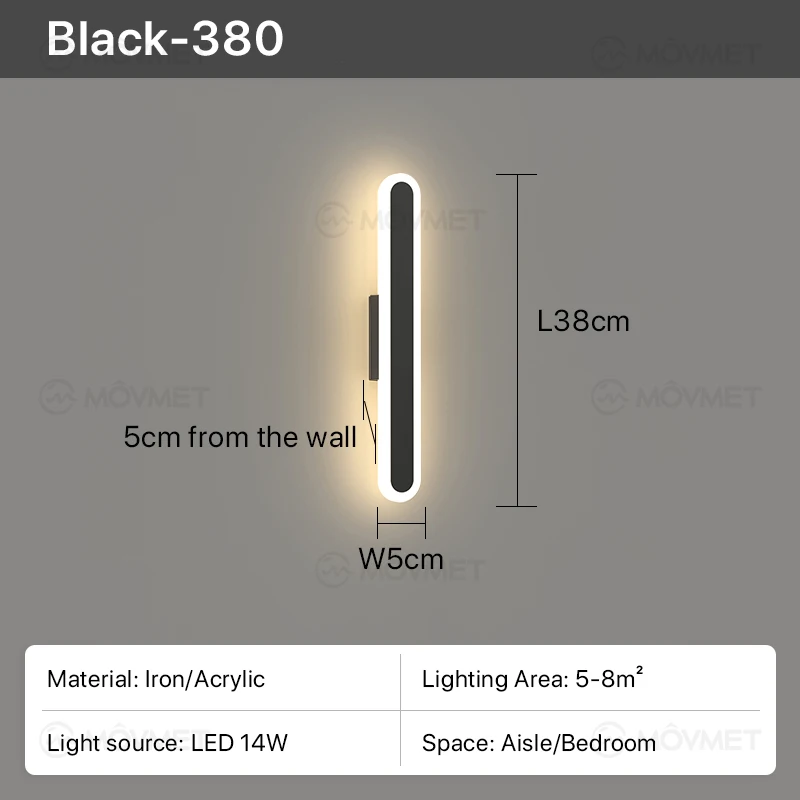 ما بعد الحداثة وحدة إضاءة LED جداريّة مصباح مرآة ا...