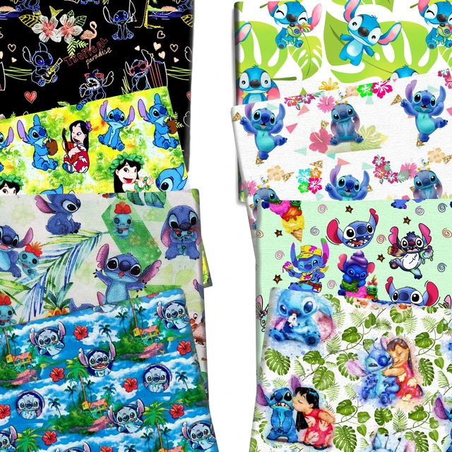 Disney Stitch Fabric Sewing, Disney Stitch Lilo Fabric