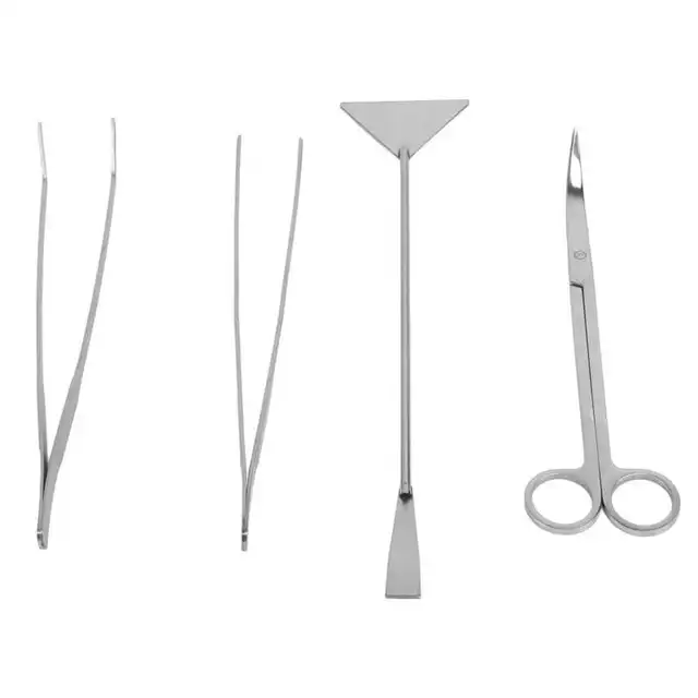 Akvárium Aquascape Tools Kit Multifunkciós Rozsdamentes Acél Vízi Növény Olló Az Akváriumhoz - Image 3