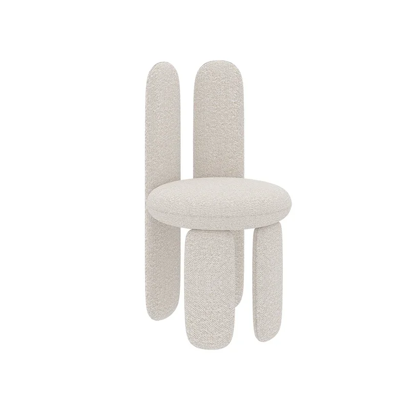 

Nordic Cosmetic Chair Modern Minimalist Rabbit Ears Backrest Home Velvet Fabric Soft Bag Dressing Stool