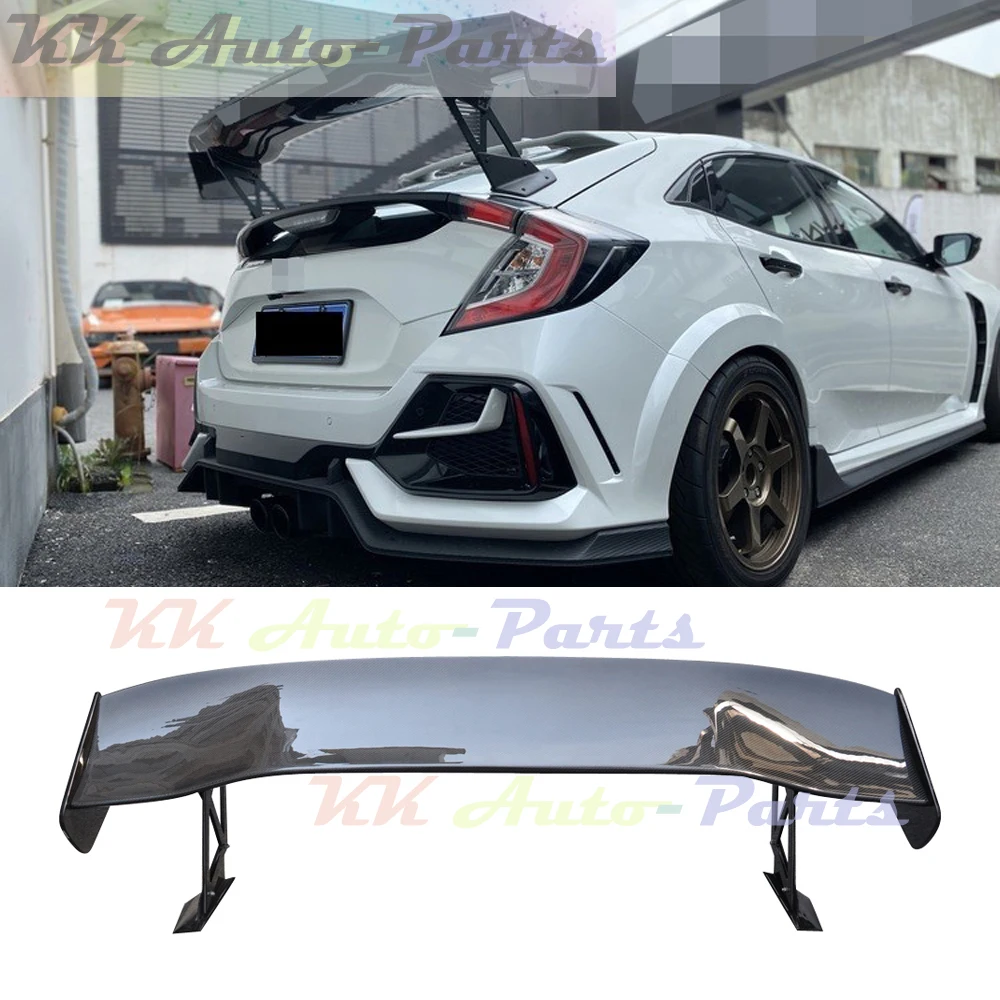 

Carbon Fiber VTX2 Style Rear Trunk Spoiler Lip GT Wing For Honda Civic 10TH TYPE R FK7 FK8 Hatchback 2016-2021