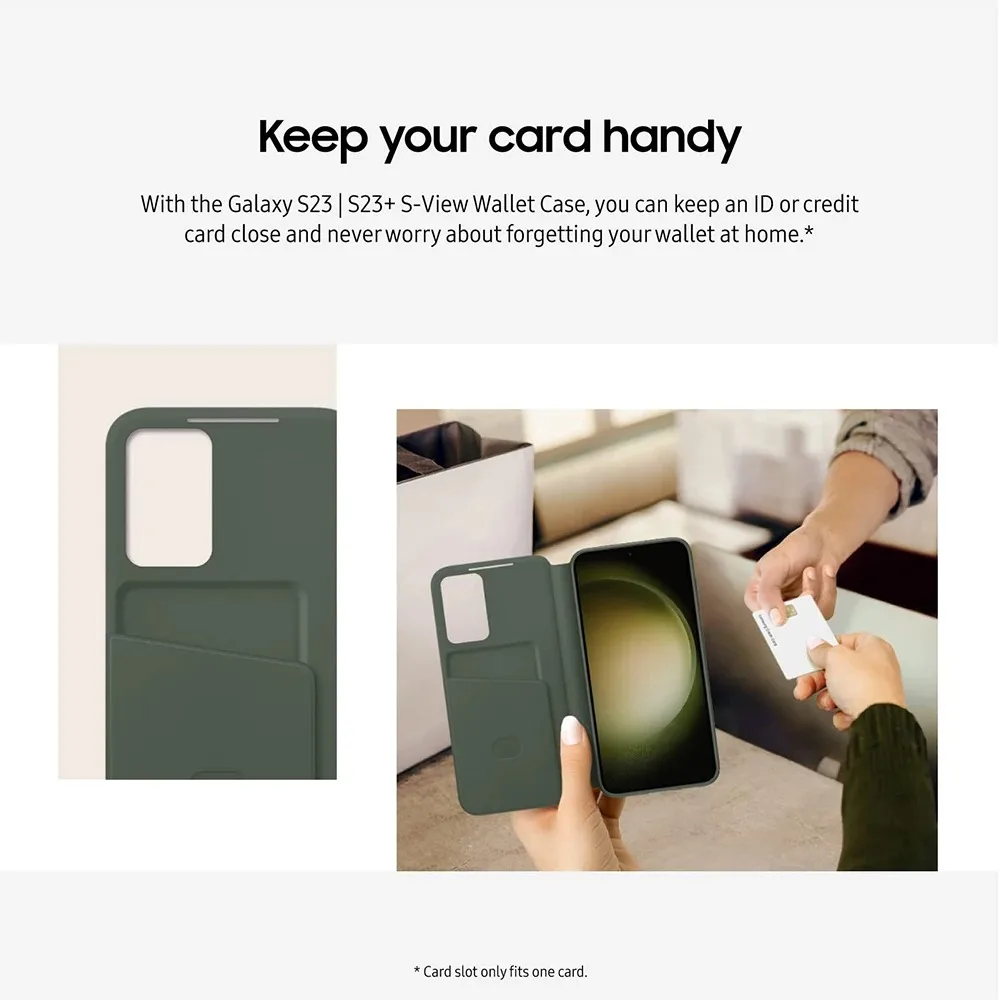 Samsung Smart View Wallet Case with Card Slot and Viewing Window
