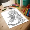 1pc 24 Page Creative Cartoon Coloring Book Educational Relaxation Gift Graffiti Painting Book Doodles Book Adult Children 6
